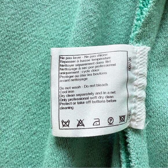 CHANEL women tweed light green jacket with pearls size 40 FR or 8 US 5800$ - Picture 11 of 14